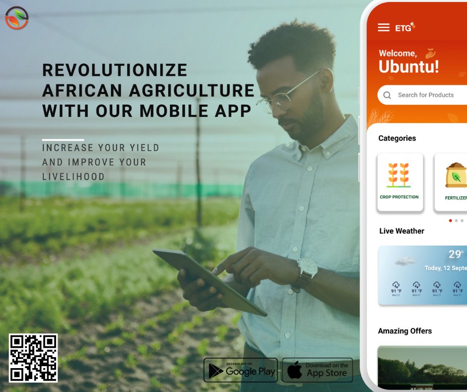etgonestop's tweet photo. Unlock the power of technology to enhance your farming journey. Together, let's cultivate success and shape the future
Google Play: https://t.co/qkWL2tCWIf
App Store: https://t.co/ydgdwbOTEZ
#AgricultureApp #FarmingRevolution #MobileTechnology #CultivateSuccess #FarmingCommunity https://t.co/hMrhIsASL5