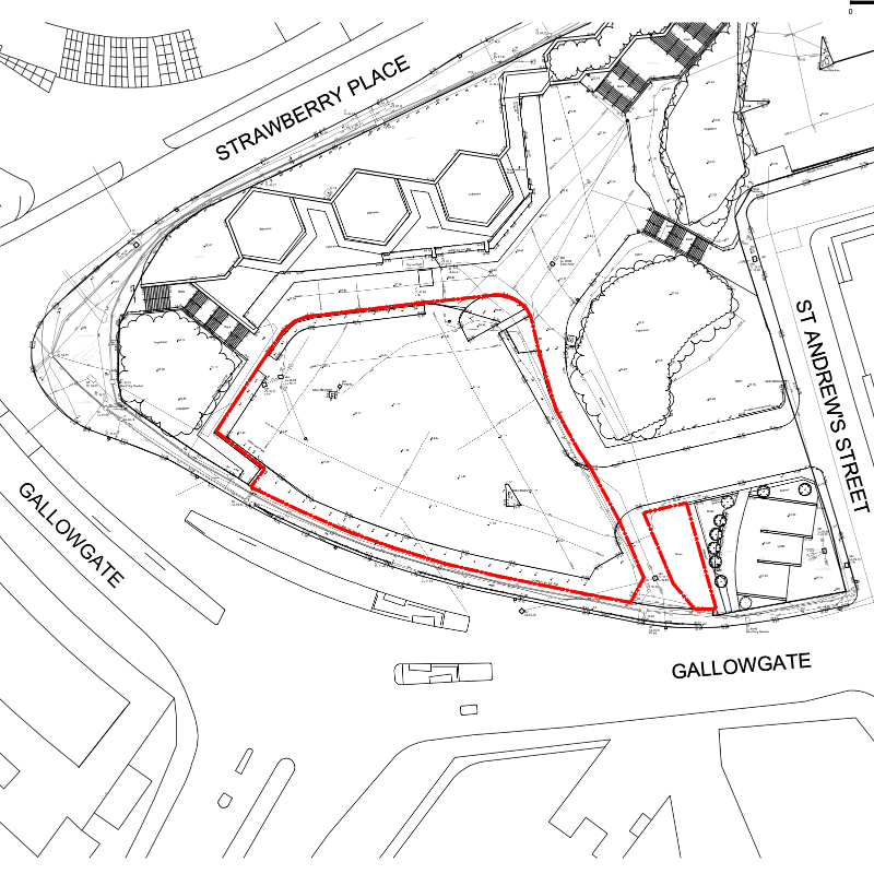 NUFC's tweet photo. 🙌 #NUFC have commenced the planning application process for a brand new fan zone at Strawberry Place in partnership with STACK and the club’s front-of-shirt partner, @Sela.