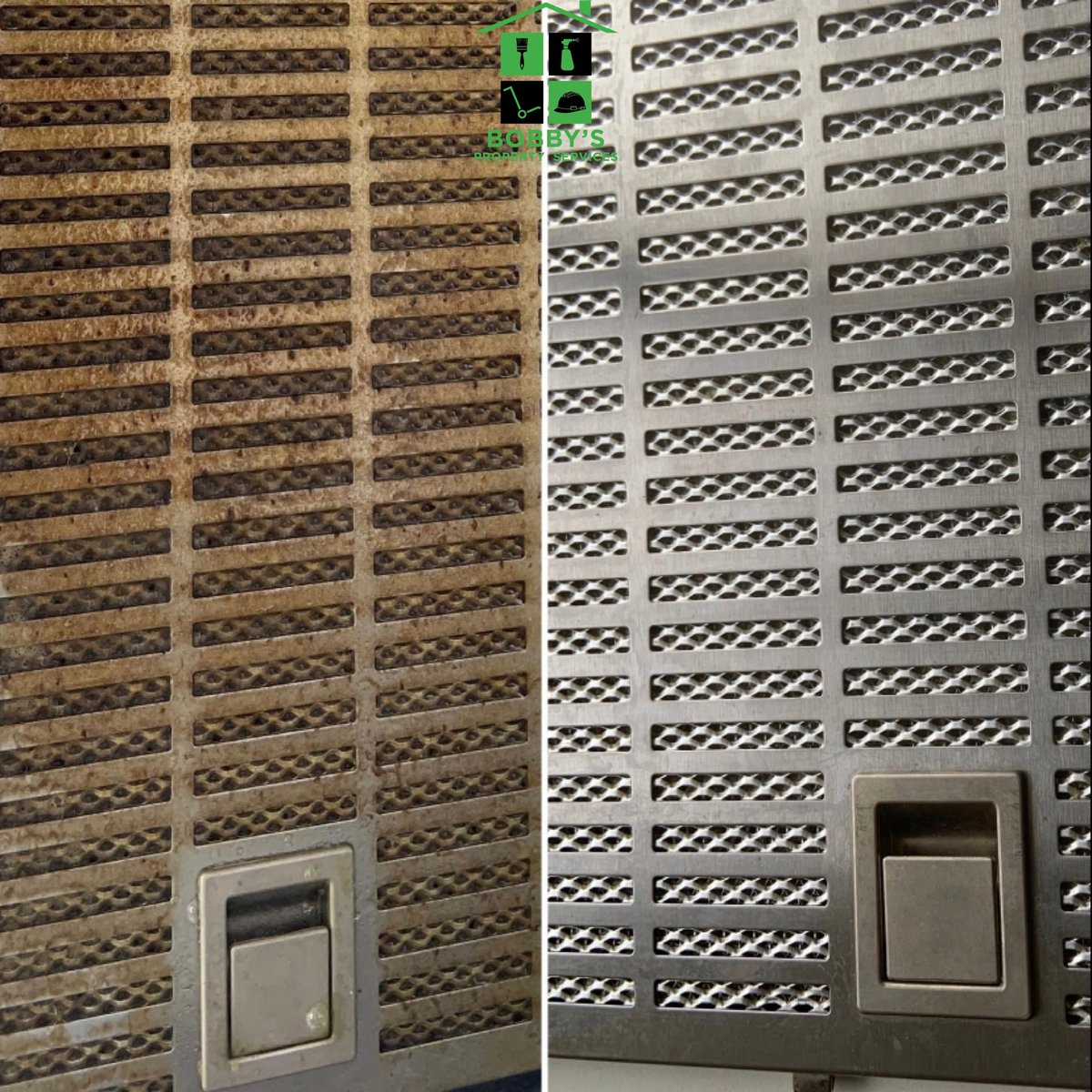 BobbysPropServ's tweet photo. Sticky and grimy surfaces (especially extractor fans), are no match for our grease cutting, grime fighting team! 💪
We leave your surfaces, not only looking clean, but feeling clean!
Call us ☎️ 07507971425 or email us 📧 info@bobbyspropertyservices.com, for your free quotation, t https://t.co/dna7eqVZGX