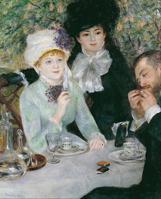 « La Fin du déjeuner » (1879) œuvre réalisée par Auguste Renoir