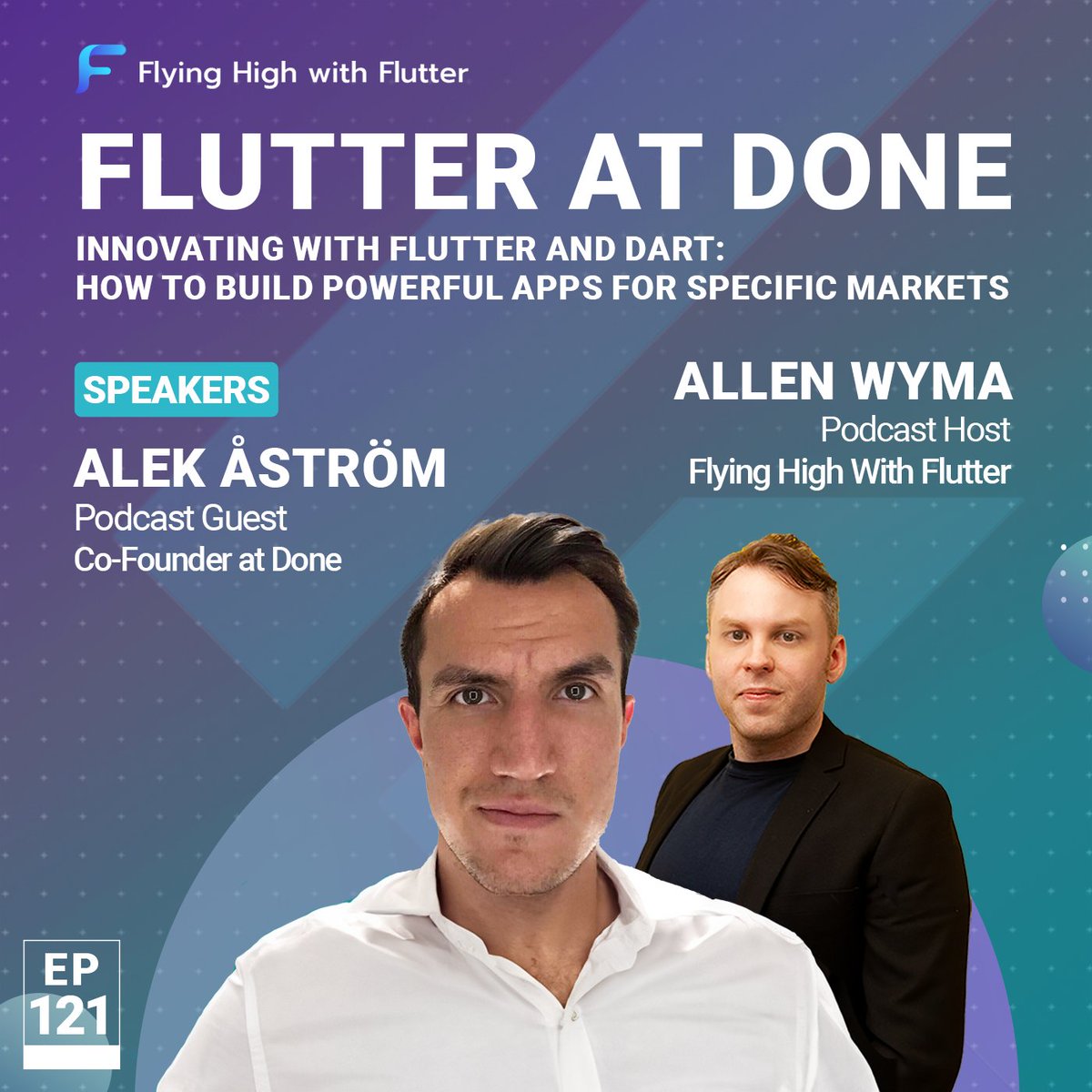 #flyinghighwithflutter Done Co-Founder Alek Åström @MisterAlek shared with us about his Flutter experience on #podcast show of @allenwyma @Plangora youtu.be/CUzEjQLwMhI #flutterdev #dart #dartlang #fluttercommunity #fhwf #allenwyma #AlekÅström #DoneApp #FlutterTips