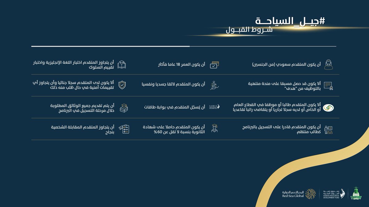 kauedu_sa's tweet photo. هل استوفيت شروط التقديم في برنامج #البحر_الأحمر_للتدريب_المهني؟ بادر بالتسجيل الآن لتكون جزءا من #جيل_السياحة القادم! 

لمعرفة المزيد: https://t.co/VSnDIgfdX5

#جامعة_الملك_عبدالعزيز https://t.co/E7usTycdVp