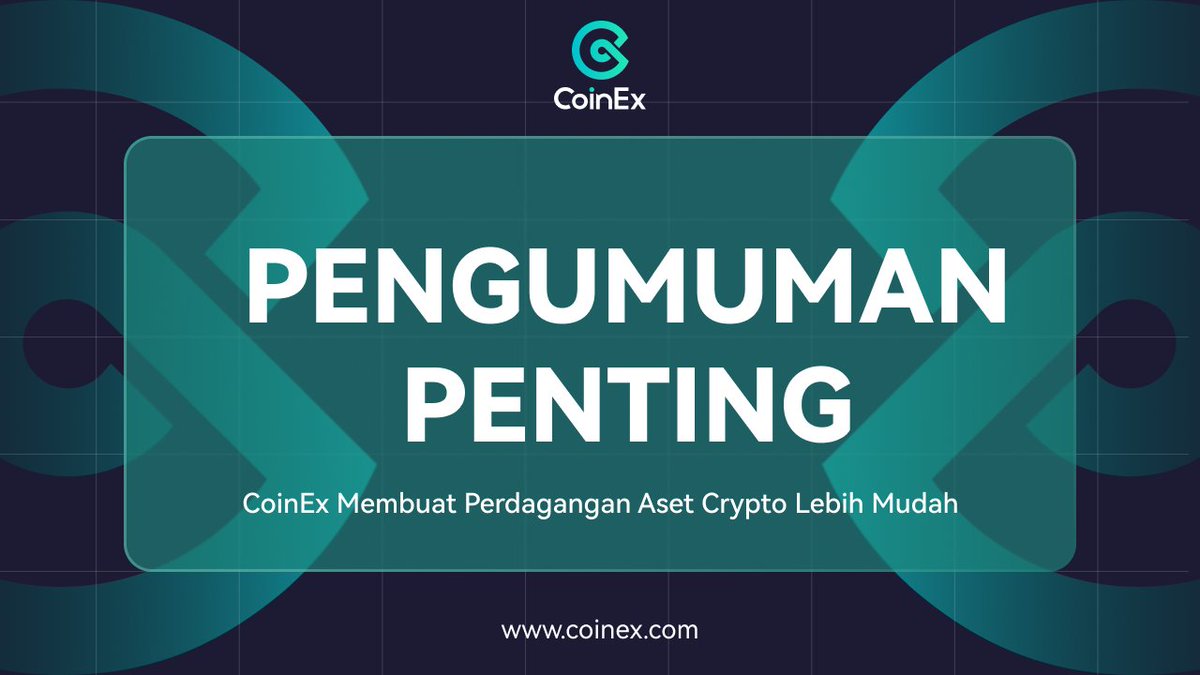 CoinExIndonesia's tweet photo. CoinEx Akan Menangguhkan Perdagangan Berjangka Untuk Peningkatan Server pada 27 Juli 2023📣

Detail Peningkatan
1⃣Mulai  pada : 3:00pada 27 Juli 2023  (UTC)
2⃣Perkiraan waktu penyelesaian : 3:10 pada 27 Juli 2023  (UTC)

Cek selengkapnya disini👉https://t.co/6H4xvmalgU

#CoinExIndonesia