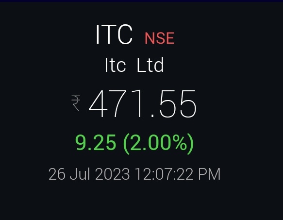 Markets_Mindset's tweet photo. #ITC low 455 yesterday now near 472. Options 460CE 4.25 to 11.50++ aila Sachin. Now short term resistance near 478-484 to keep track😃❤
#LevelsMatter https://t.co/JynTLBqNgv