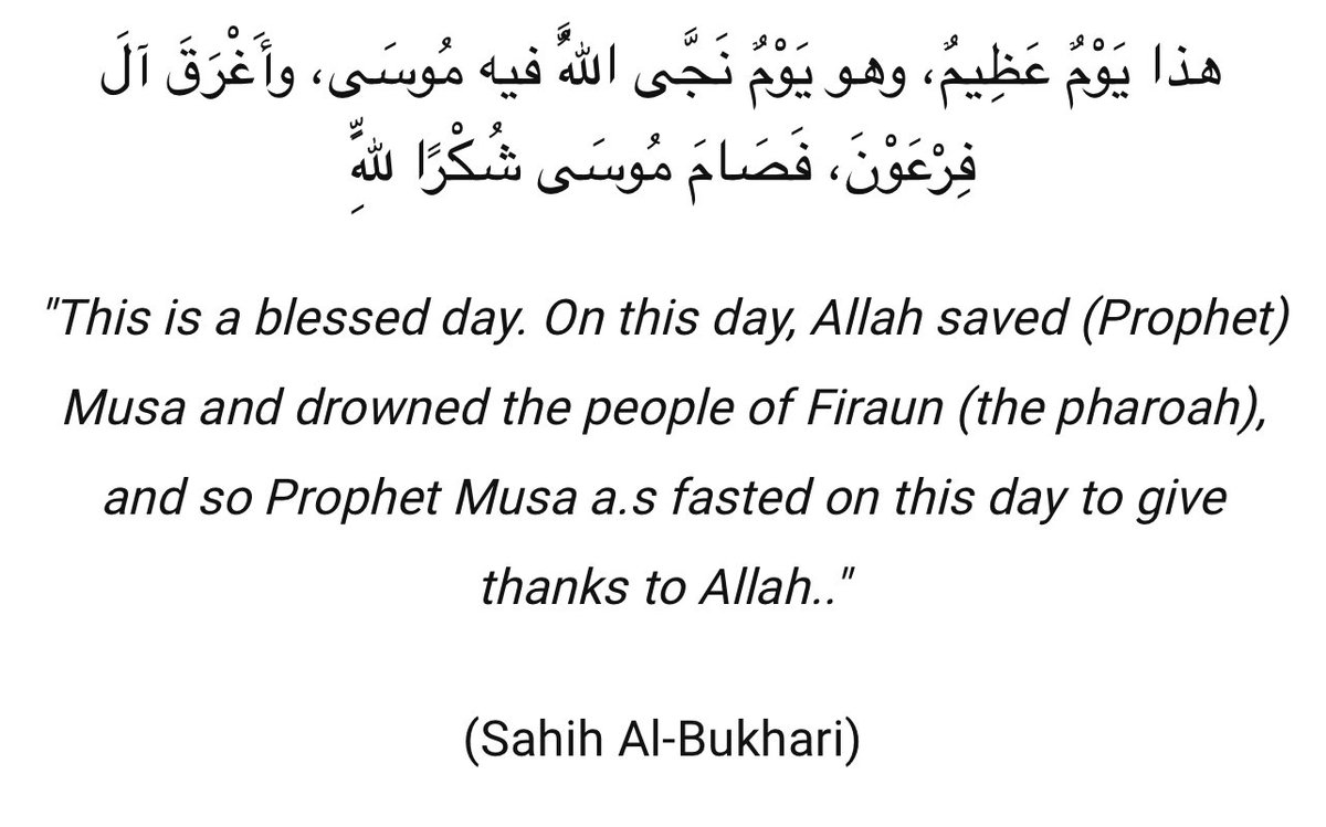 FFAA131813's tweet photo. Fasting on 9 &amp; 10 #Muharram or 10&amp;11 Muharram 

According to a narration reported by Aishah r.a, the wife of the Prophet s.a.w, it was a pre-Islamic tradition of the Quraish&amp;people of Makkah to fast on the 10th day of Muharram. https://t.co/TmWfIIhYZj