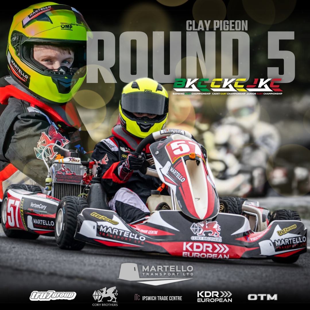 Round 5 is already upon us. We travel to Clay Pigeon this weekend. Please follow socials for updates and live coverage. 
Martello Transport Ltd Cory Brothers Limited Ipswich Trade Centre KDR European Limited TRU7 Group