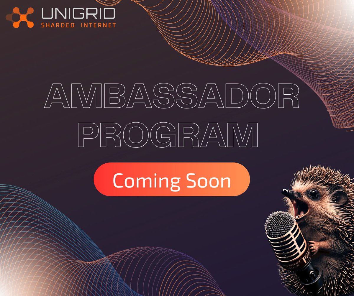 unigrid_org's tweet image. We&apos;ve received multiple messages from community members who want to be actively involved in the development and building of the Unigrid community.

That is why we are excited to provide you with the opportunity to become a Unigrid Ambassador!

Application Opens:  July 27th
