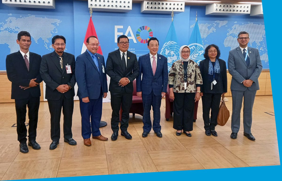 Advancing Towards Sustainable #Foodsystems #Indonesia is taking significant steps towards sustainability by strengthening cooperation w/ @FAO The discussion held on #BlueEconomy, rice reserve, tropical ag, #ClimateChange, biodiversity conservation & #digitalization #UNFSS2023