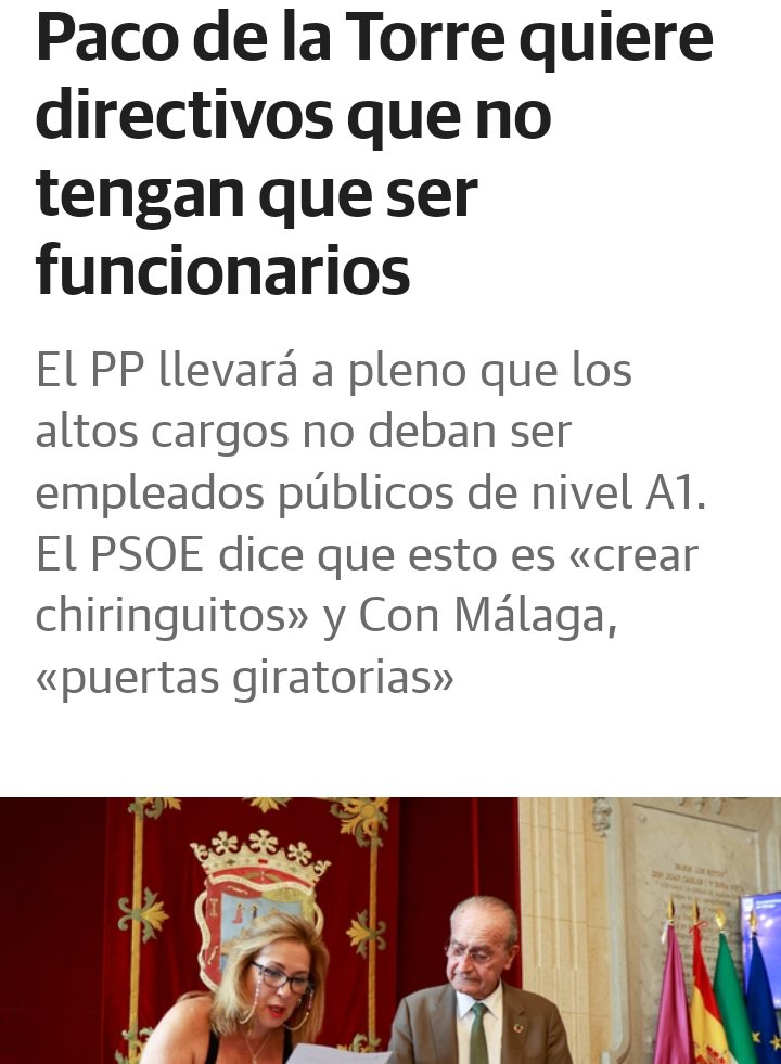 Lo primero que hizo CS cuando entró en el Ayto. fue obligar al alcalde a que los altos cargos fueran funcionarios. Un mes sin CS y ya vuelve a cómo estamos antes. Más chiringuitos, más estómagos agradecidos, más red clientelar.
Le habéis dado todo el poder y ahí está el resultado