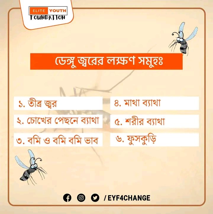 EYF4CHANGE's tweet photo. Check out the symptoms of dengue fever, what to do if you have dengue fever and remedies for dengue fever... π¦π«
Dengue Prevention Campaign by @EYF4CHANGE
#Dengue #Dengue #Edemic #EliteYouthFoundation #EYF4Change https://t.co/BNJb0Dvr7R