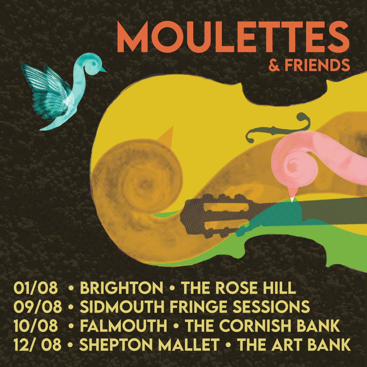 MOULETTES (not active on ๐) (@moulettesband) on Twitter photo 'ey up! Join us at one our favourite Brighton haunts NEXT WEEK as we return to where it started - <a href="/TheRoseHillArts/">The Rose Hill</a>ย
OooOo we do love a good residency session!ย
Moulettes & Friends, live at The Rose Hill
TUES 1st AUGUST // 7PMย
Tickets tinyurl.com/RoseHillResideโฆ 'ey up! Join us at one our favourite Brighton haunts NEXT WEEK as we return to where it started - <a href="/TheRoseHillArts/">The Rose Hill</a>ย
OooOo we do love a good residency session!ย
Moulettes & Friends, live at The Rose Hill
TUES 1st AUGUST // 7PMย
Tickets tinyurl.com/RoseHillResideโฆ