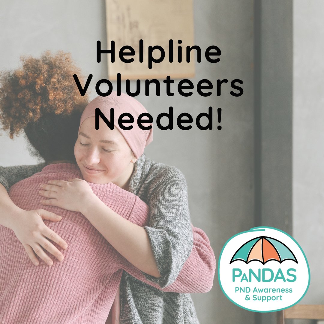 Do you want to do something amazing? ❤️ 🙏 PANDAS are currently recruiting helpline volunteers ☎️ (must be available at times between 10am - 5pm Mon-Fri) to help support parents & carers who may be struggling. Please do email lauren.tonner@pandasfoundation.org.uk for more 🙌