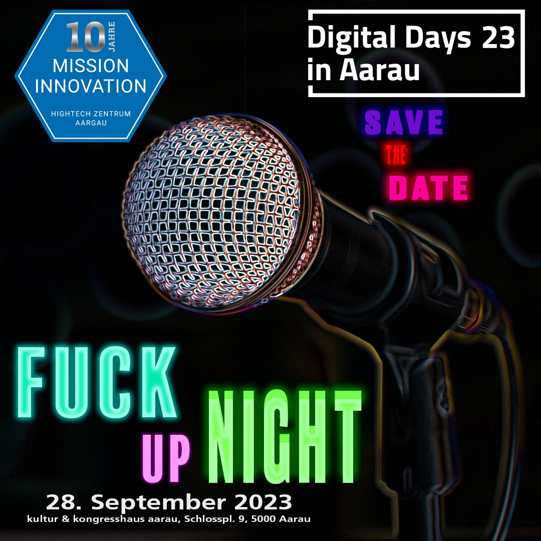 hightechzentrum's tweet photo. Save the Date für die nächste FUN => 28/09/2023 im #kuk #aarau
Auch in diesem Jahr bieten wir unsere FUN an den @DigitalDayAarau an. Das Thema: F+*/ed up your IT-Integration. Mehr unter: https://t.co/uwcbfenA2a 
#fail #digitalisierung #missioninnovation #DDA23 #digitaldaysaarau https://t.co/U43To23rAr