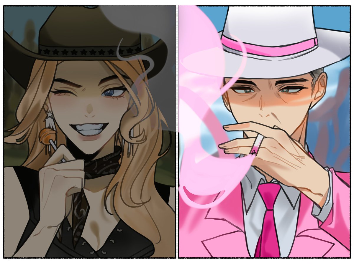DionSur12757's tweet photo. 🖤💗

#artph #Barbie #Oppeneheimer #digitalart https://t.co/KGEeQPYPEw
