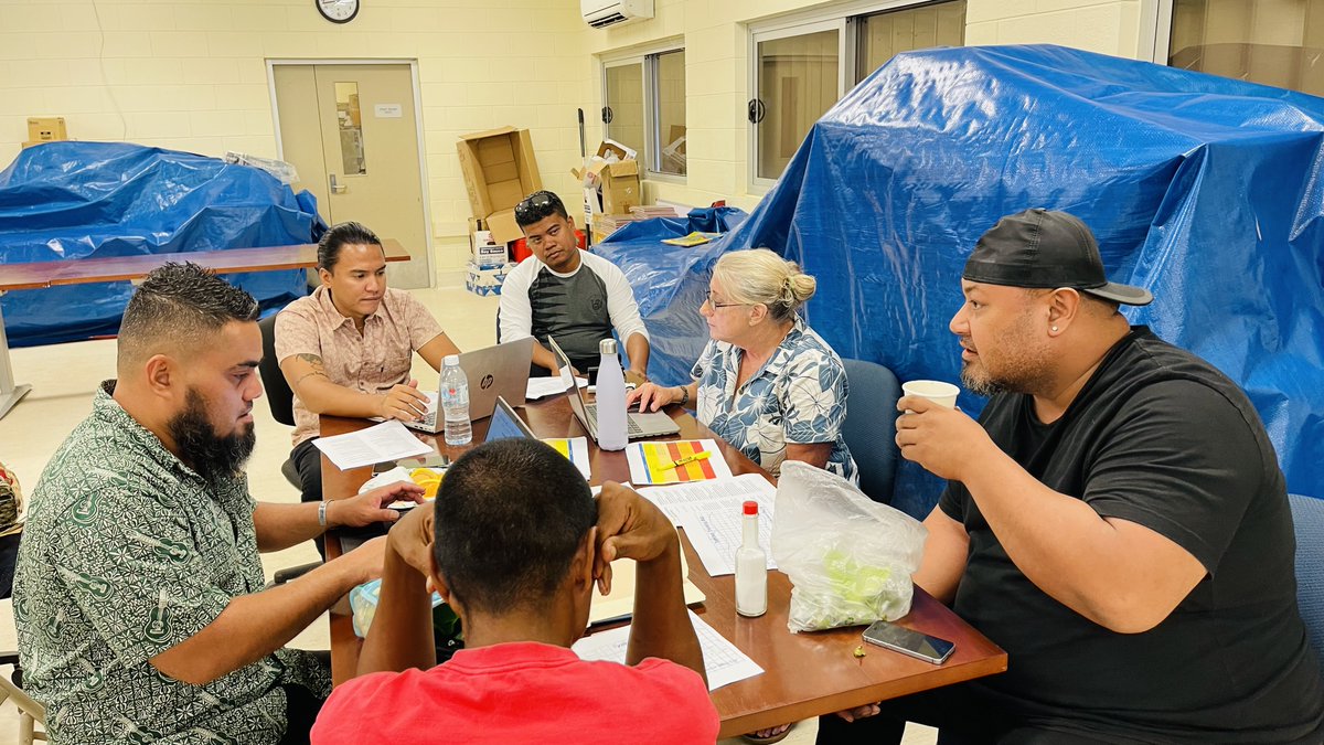 IOMNorthPacific's tweet photo. #DisasterPreparedness is critical for Pacific communities.
In #YapState 🇫🇲, first responders participated in a typhoon simulation exercise organized by IOM & partners aimed at strengthening capacities to mitigate risks and minimize loss during hazard events.
Supported by @USAID https://t.co/UKim8ByATB
