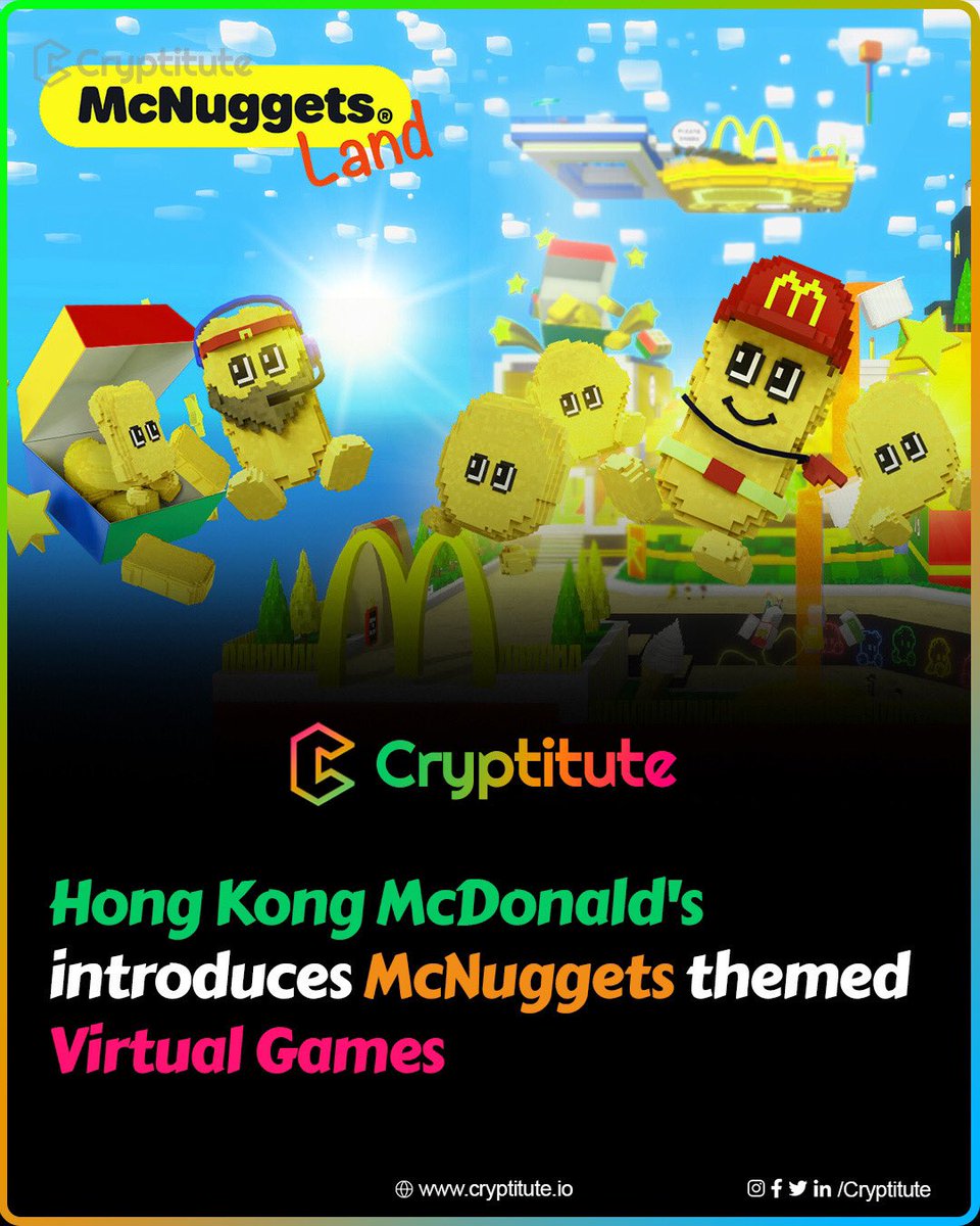Cryptitute (@cryptitute) on Twitter photo The <a href="/HongMcdonalds/">McDonalds Hong Kong</a> Launches #McNuggets into #Metaverse ✨
bit.ly/3Q7oxE6
#crypto #bitcoin #NFT #ethereum #ETH #BTC #poloniex #traderverse #cryptocurrency #btc #ethereum #blockchain #eth #currency #xrp #trading #price #exchange #ltc #altcoin #ico #ripple #altcoins #tron The <a href="/HongMcdonalds/">McDonalds Hong Kong</a> Launches #McNuggets into #Metaverse ✨
bit.ly/3Q7oxE6
#crypto #bitcoin #NFT #ethereum #ETH #BTC #poloniex #traderverse #cryptocurrency #btc #ethereum #blockchain #eth #currency #xrp #trading #price #exchange #ltc #altcoin #ico #ripple #altcoins #tron