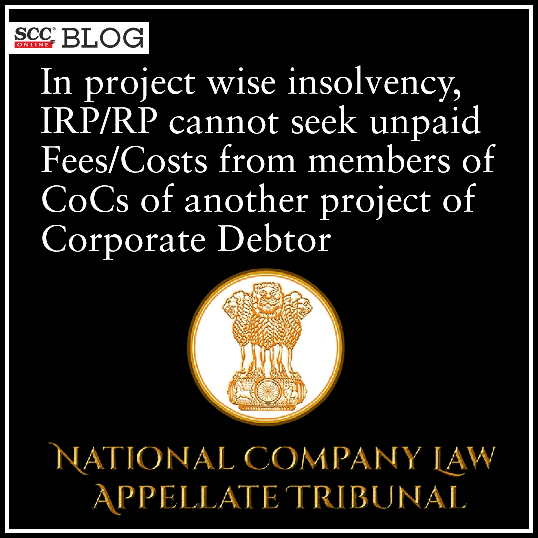 scconline_'s tweet photo. In project wise insolvency, IRP/RP cannot seek unpaid Fees/Costs from members of CoCs of another project of Corporate Debtor: NCLAT
https://t.co/aFpp1DUzEb

#nclat #cirp #justicemvenugopal #ResolutionProfessional #scconline #committeeofcreditors #Tribunal #corporatedebtor #SCC https://t.co/41GJBmPt2h