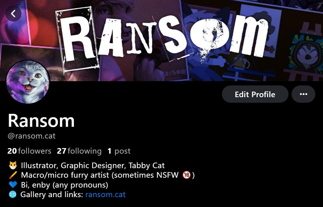RansomCat's tweet photo. I've upgraded my handle on 🟦. I love having this new domain! I've updated the link on my site: https://t.co/svIOArI8aP https://t.co/IdVWIQilMN