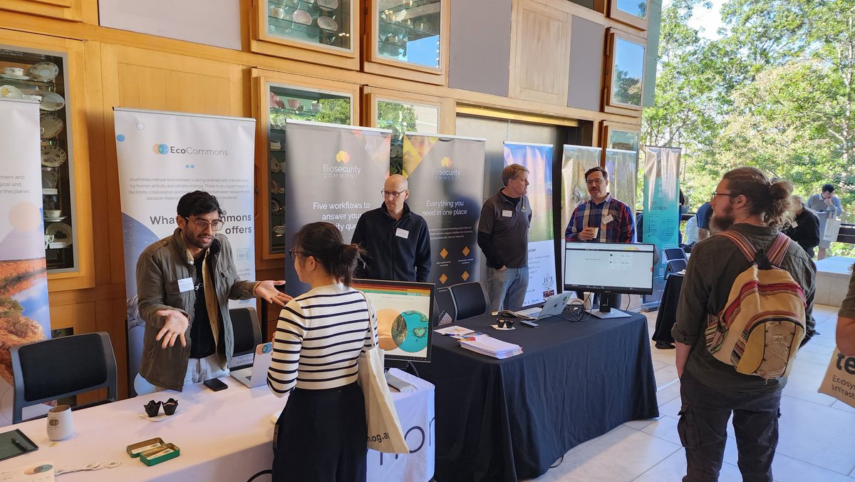 TERN_Aus's tweet photo. 👏 It was an amazing turnout for Day 1 of the TERN #ScienceSymposium! We had many fantastic presentations and stalls for attendees to interact with and learn from. We can't wait to hear more #research developments &amp; #data innovations tomorrow. Bring on Day 2! https://t.co/s5XkUyTx0K