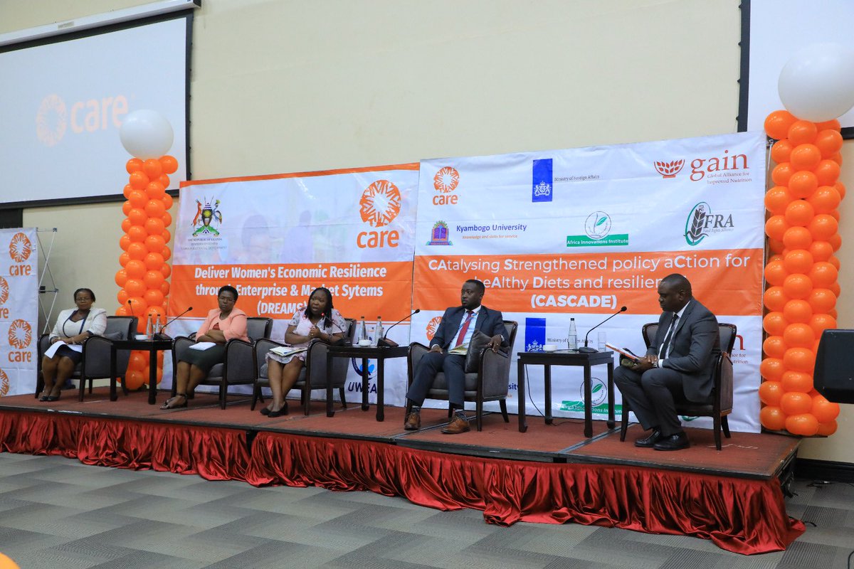FRAUGANDA's tweet photo. The CAtalyzing Strengthening policy aCtion for heAlthy Diets and resiliencE (CASCADE) project has commenced at Mestil hotel in Uganda, with the goal of enhancing food security and alleviating malnutrition in the country.
#CASCADELaunch https://t.co/6d90PwN3PE