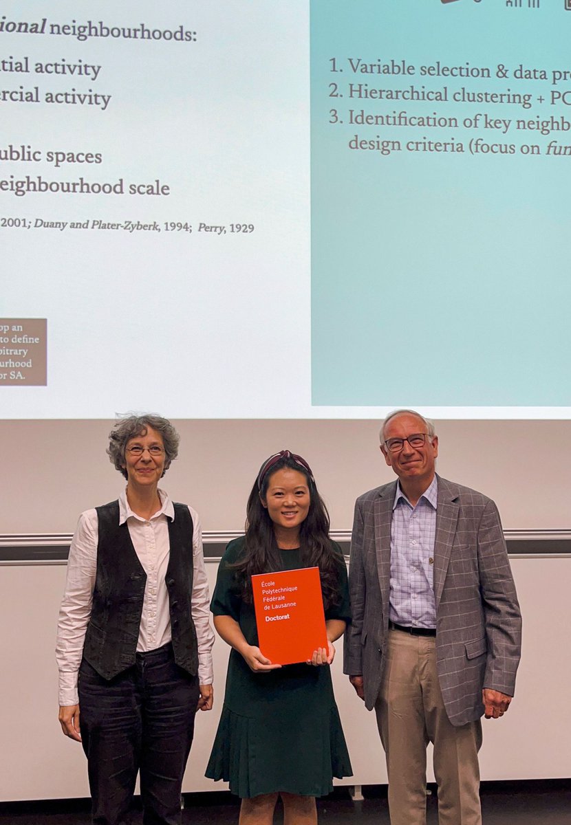 Congratulations to Dr. Melissa Pang, for the successful defense of her dissertation! 🥳 Her research on spatially-explicit sustainability assessment puts local neighborhoods in the spotlight. Read one of her contributions here: doi.org/10.1177/239980… #GIS #Geneva
