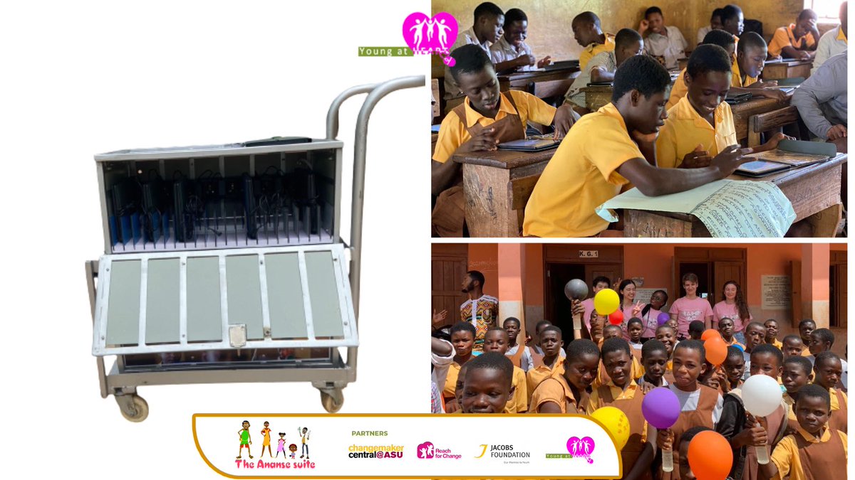 youngatheartgh's tweet image. Through our solar powered carts and custom built software, we have curated portable computer labs that make access to practical ICT and STE(A)M lessons possible, even in the remotest parts of Ghana! 

We intend to keep scaling #LabandLibraryOnWheels till no child is left behind!