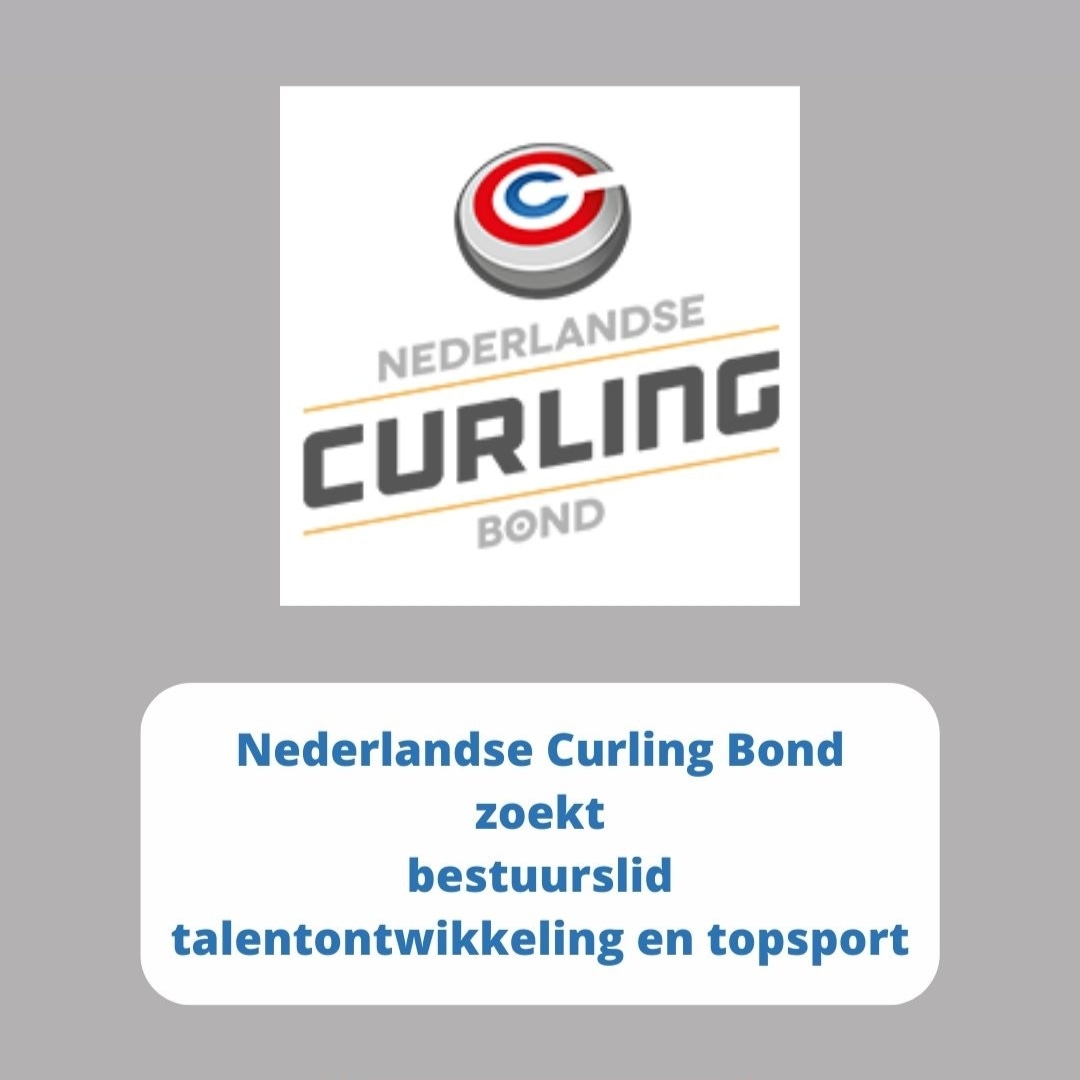 De Nederlandse #Curling Bond zoekt een bestuurslid talentontwikkeling en topsport.
Meer informatie? Bekijk het profiel op onze website.
Interesse? Neem dan contact op met onze voorzitter Jules Broex via voorzitter <a href="/curling/">The Curling News</a>.nl
#Vacature 
curling.nl/over-ons/vacat…