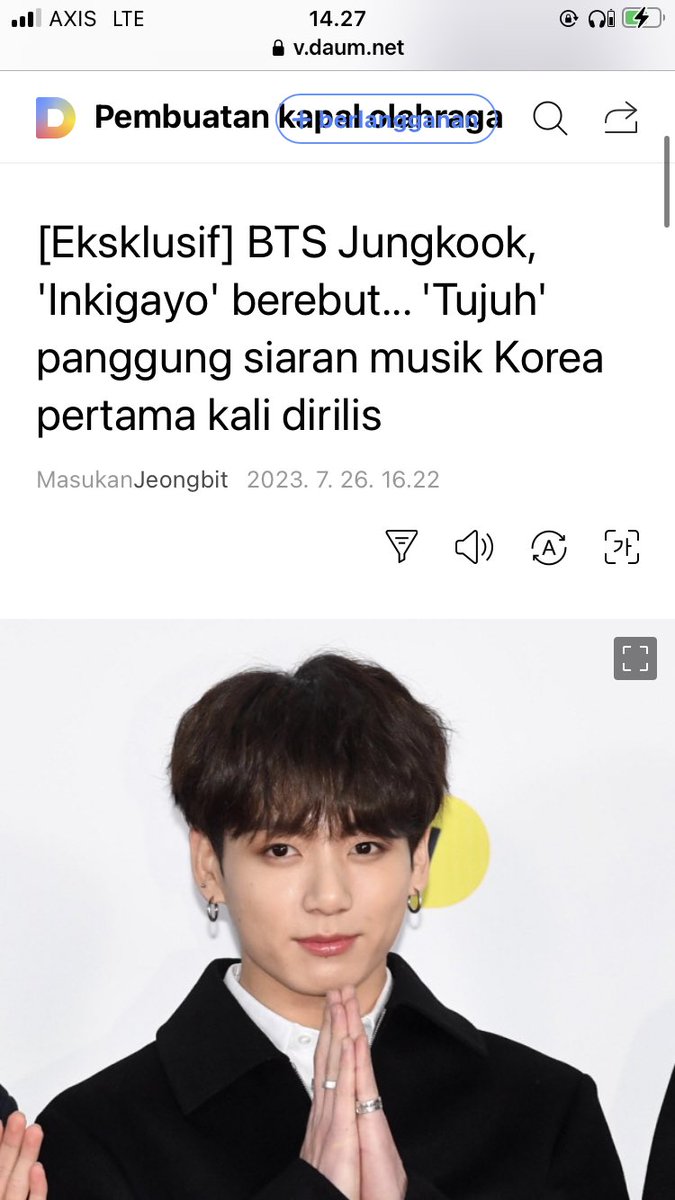 Jungkooknesia's tweet photo. [Info] Sebagai hasil dari liputan Sports Chosun, Jungkook akan menampilkan Seven di Program musik SBS Inkigayo pada tanggal 30. ini merupakan pertunjukan siaran korea pertama nya! https://t.co/QI8qMIiZYJ