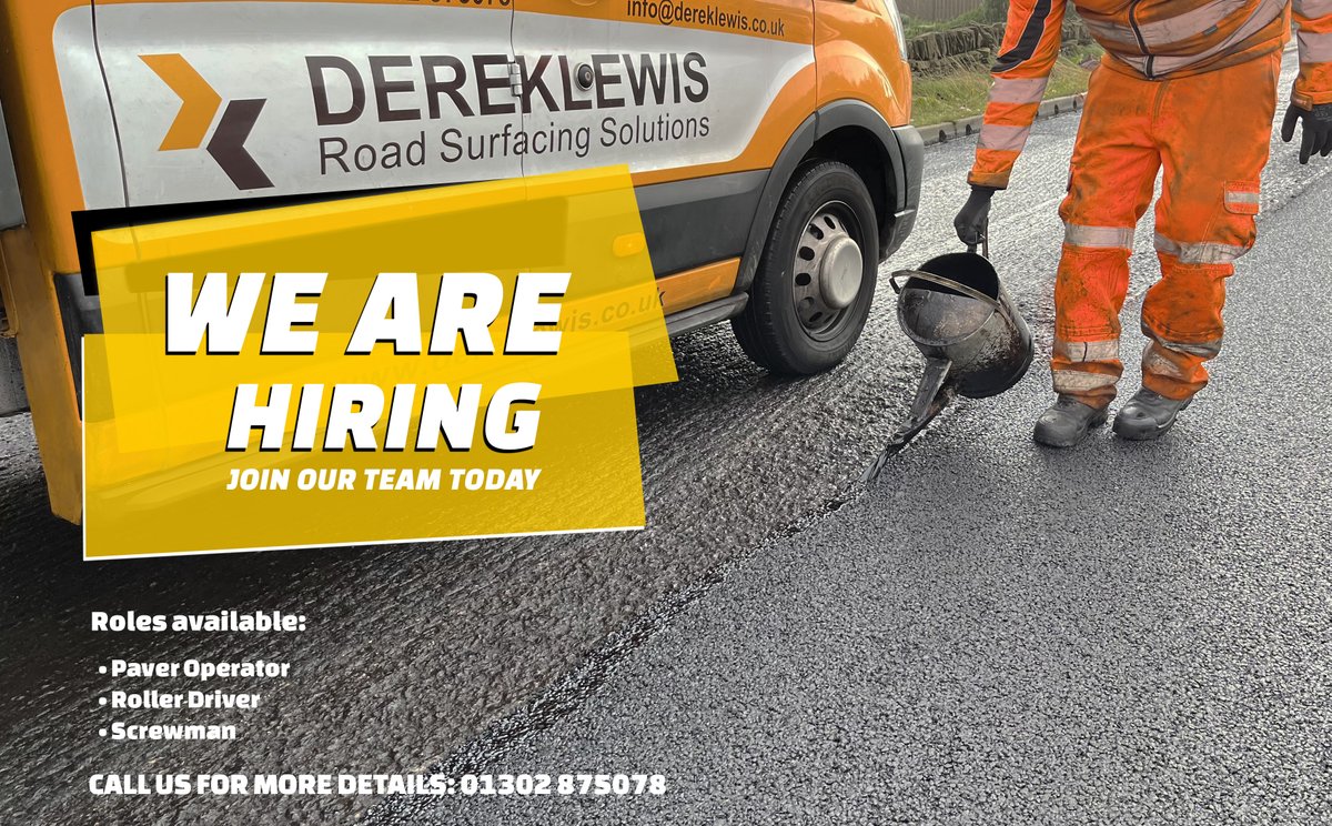 Job Ad: Paver Drivers, Roller Drivers, and Screwmen Wanted

We have openings for dedicated and skilled Paver Drivers, Roller Drivers, and Screwmen to join our dynamic team! If you are passionate about creating smooth and durable roads and pavements, we want to hear from you.