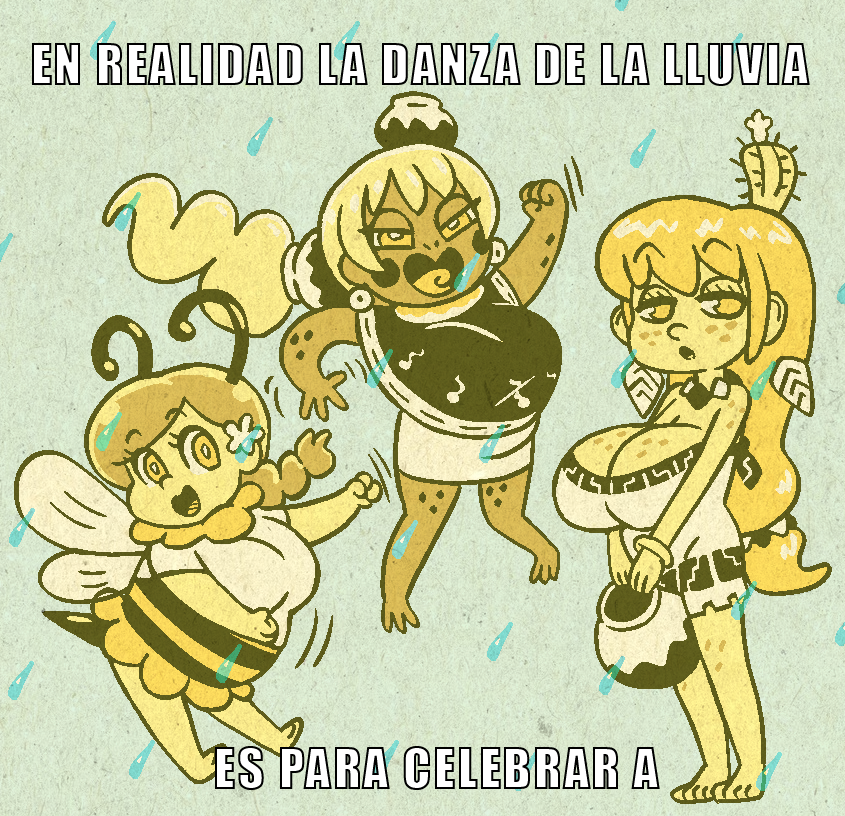 viajedelnahual's tweet photo. Mumu, Atat y Satebo listas para la danza de la lluvia que celebra las primeras lluvias de la temporada. Estas amigas son #chaneques de Sonora, #Surem de la tribu de las abejas y de las ranas respectivamente, y la otra una #Yeyeme #chaneque del desierto. #BlueBeetle https://t.co/iqD8TqBOs4