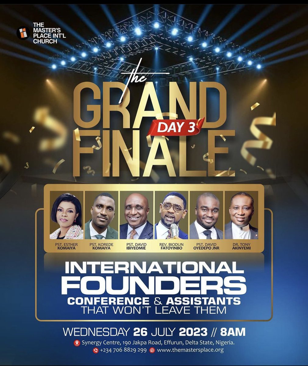 mastersplace's tweet photo. Don't Miss the strange order of impartation and transference of virtues.

Join Masters Tv live 
https://t.co/bBxtSrmbqJ

Come Thirsty, and ready to Manifest supernatural Speed in all areas of your business, family &amp; life.
#IFC #TMP #KoredeKomaiya https://t.co/BeOlZmZ6Iv
