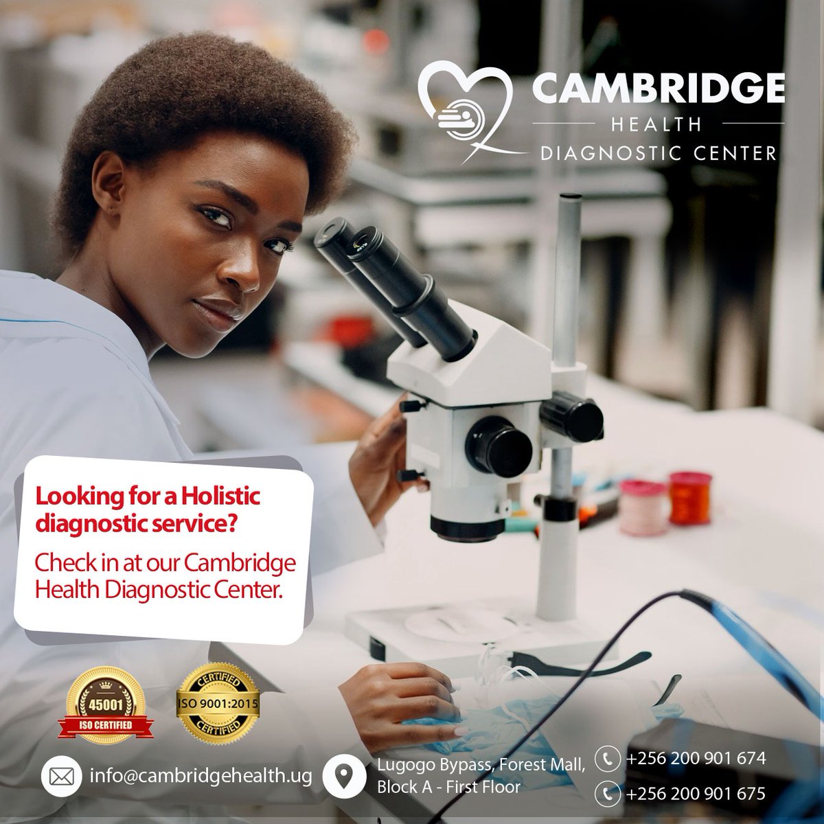 Check in at our Cambridge Health Diagnostic Centre to take charge of your health.
#CambridgeHealth #DiagnosticCentre #HealthSolutions