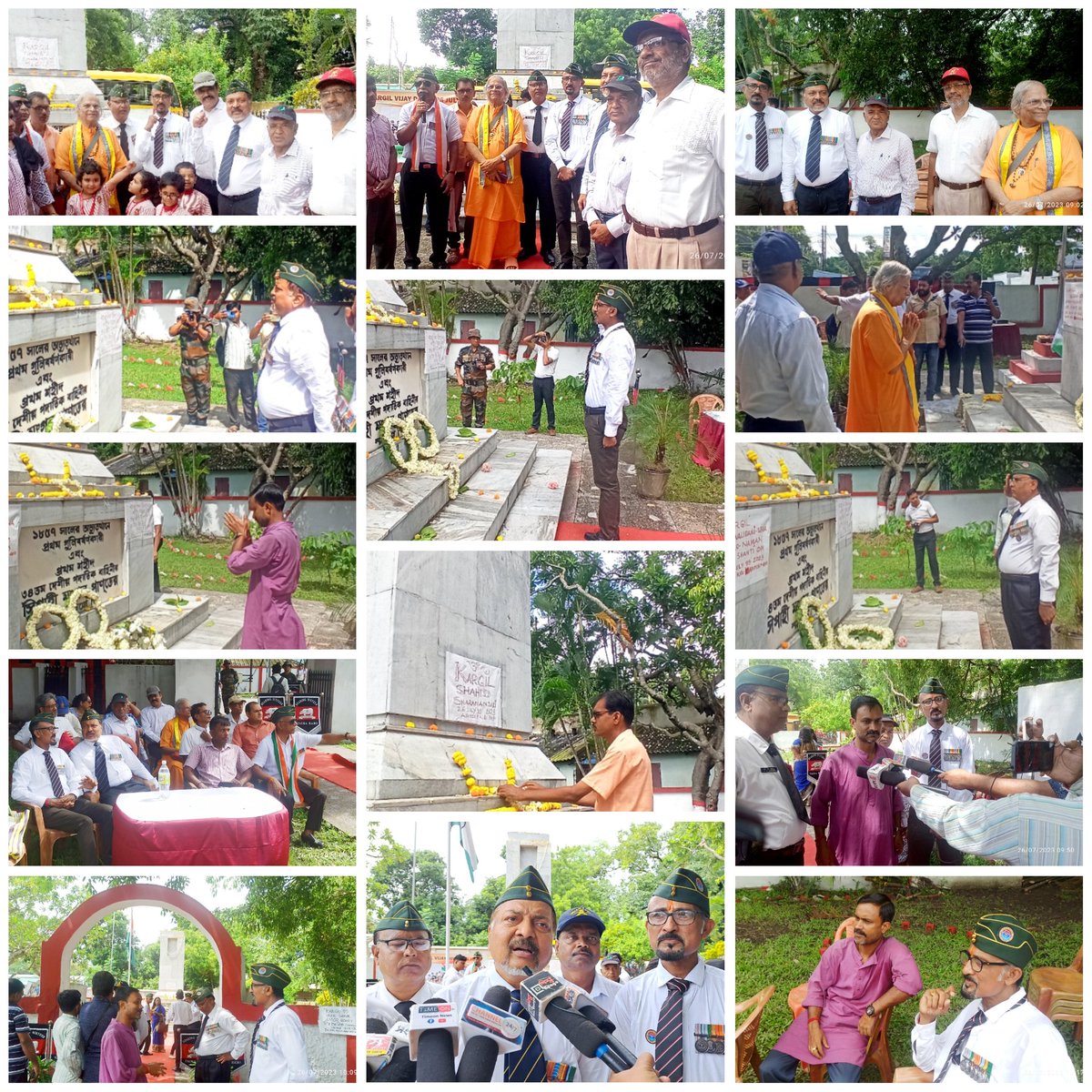 Santanu51649629's tweet image. ব্যারাকপুর মঙ্গল পান্ডে স্মৃতি সৌধের সামনে ABPSSP এবং বিশিষ্ঠ সমাজসেবীদের পক্ষ থেকে কার্গিল যুদ্ধে জীবন বলিদান করা সৈনিকদের প্রতি শ্রদ্ধাঞ্জলি অর্পণ।
#KargilVijayDiwas 💪🇮🇳
#IndianArmy 🪖🪖
#ABPSSP
#BJP4IND @BJP4Bengal @BJP4India @DrSukantaBJP @SuvenduWB @DilipGhoshBJP