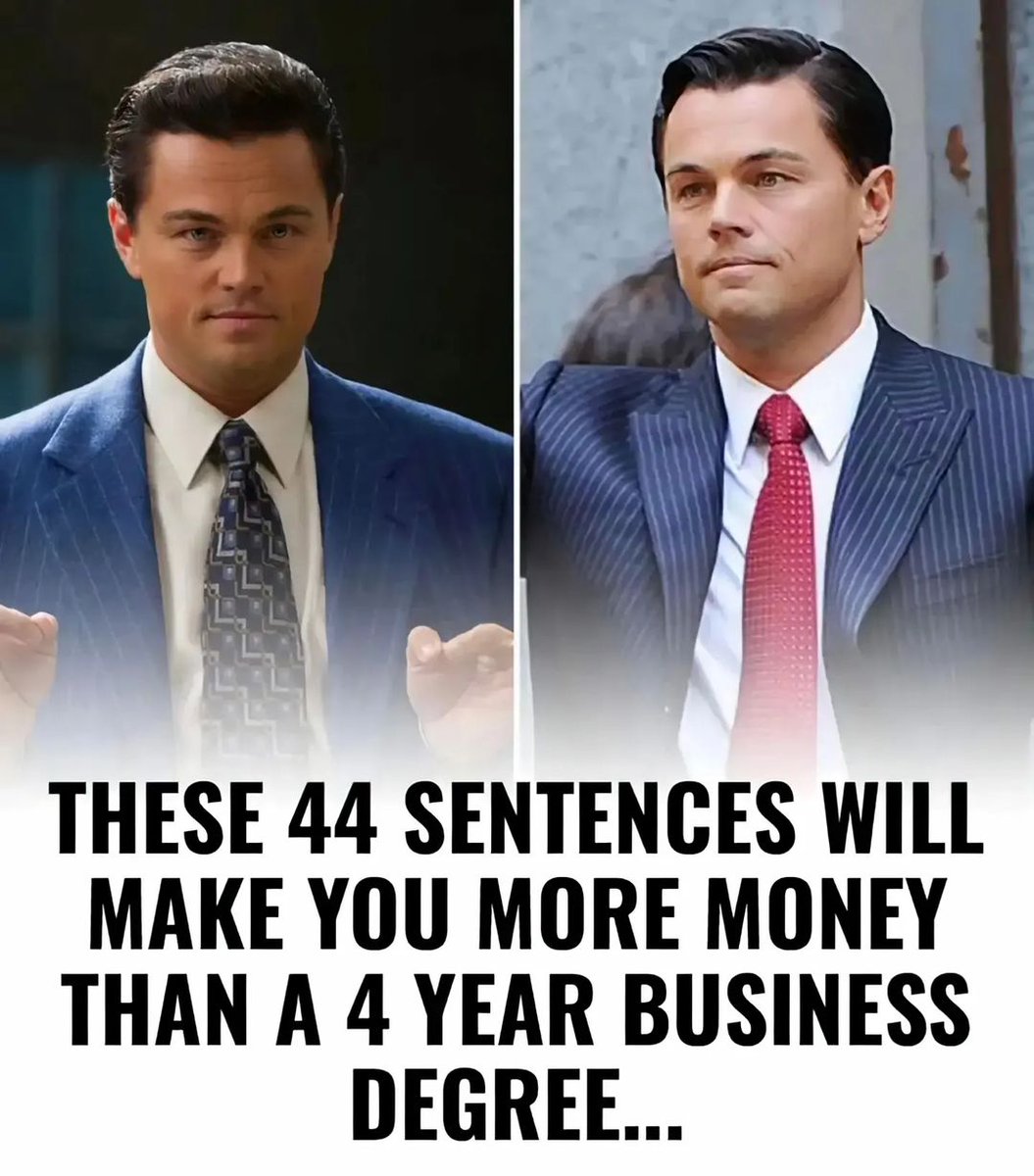 RT @MindWisdomMoney: These 44 sentences will make you more money than a 4 year business degree: https://t.co/8U2ZJfgM1k