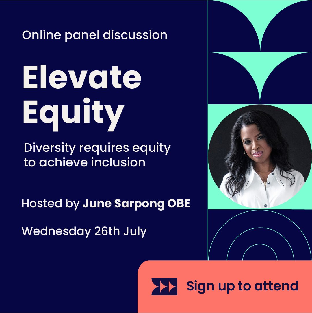 📣 TODAY! 📣  <a href="/junesarpong/">June Sarpong OBE</a> hosts our Elevate Equity panel discussions today at 10am, 11.30am and 2pm. 

Click here to watch online ➡️ uni.open.ac.uk/0dAp92

#OUElevateEquity