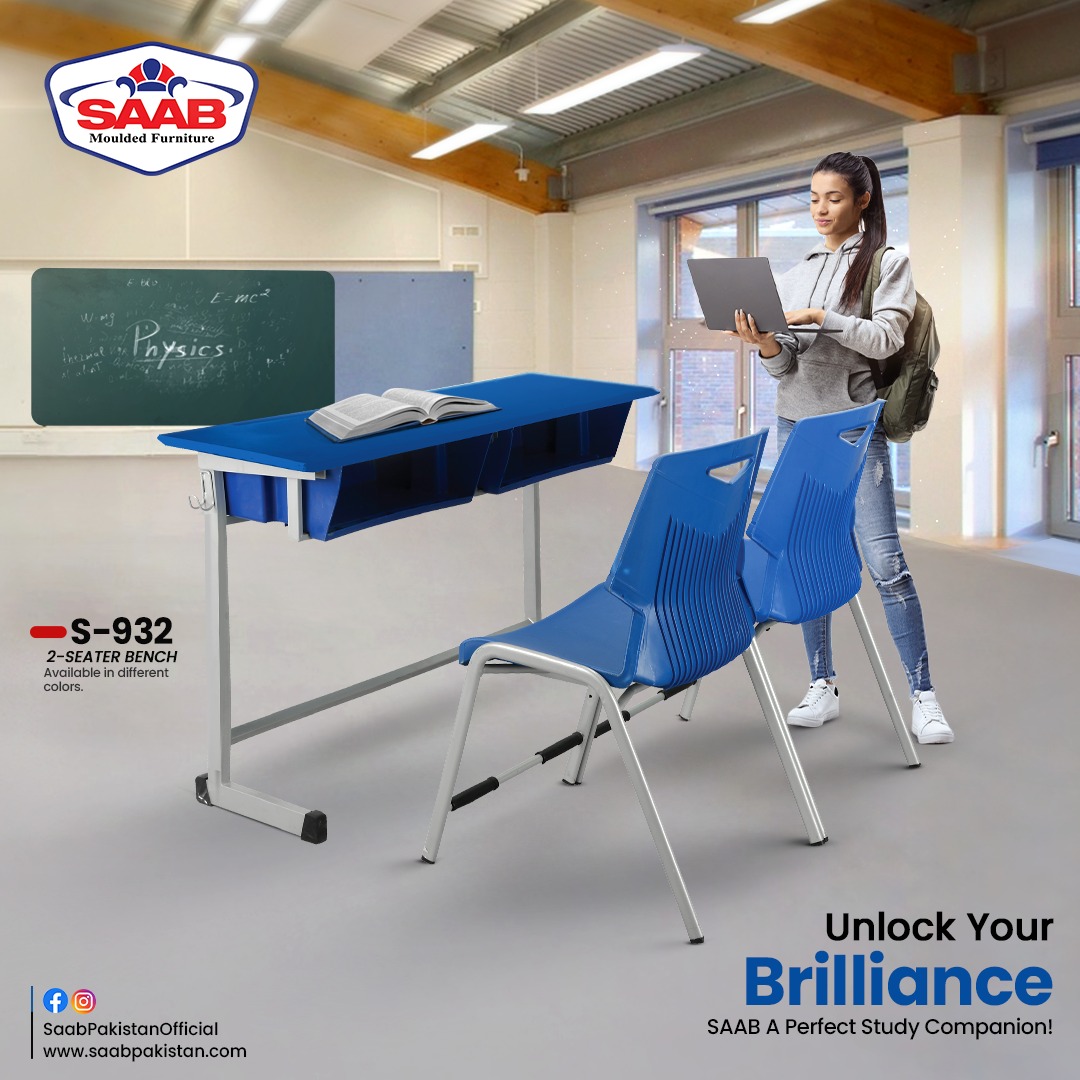 SAABPakistan's tweet image. For Brilliant Minds Only
Making every day a success for you at school or college. Discover your inner Einstein only with Saab!

0330-7474061
🌎 saabpakistan.com

#studyChairs #studybecomefun #appealingdesigns #plasticchairs #jalichairs #saabfurniture🌎#outdoorsofa