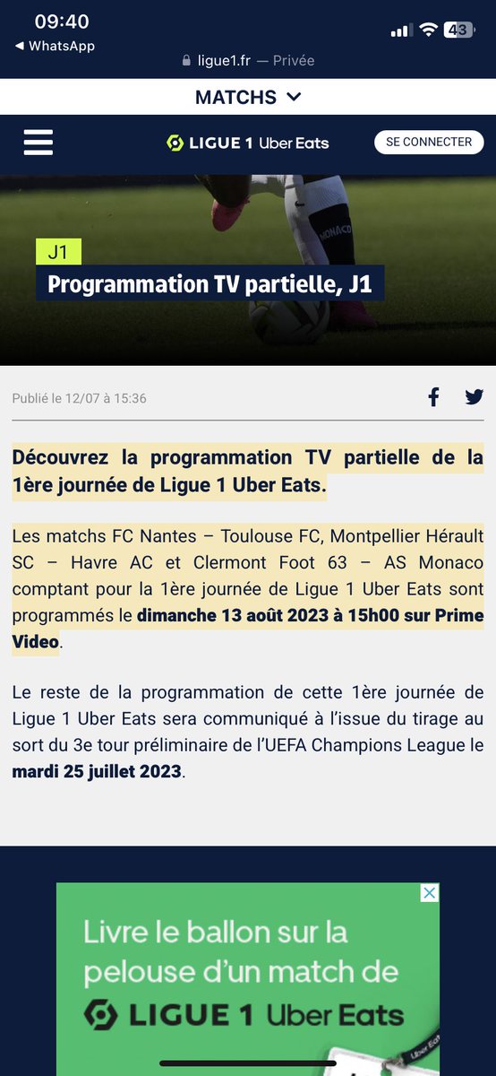 Maydon01's tweet photo. Bonjour @LFPfr c’est les vacances chez vous? Faudrait penser à bosser un peu et respecter les supporters https://t.co/3xGHBkCEGP