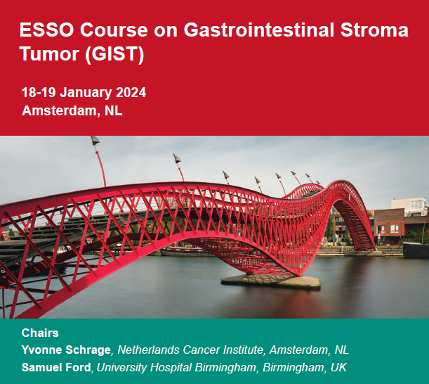 ESSOnews's tweet photo. πSave the date!π #ESSOCourse on Gastrointestinal Stroma tumor
ποΈ 18-19 Jan 2024
πAmsterdam π³π±
π https://t.co/h9rr7tDXt3
@SchrageYvonne @NKI_nl @hetAVL @EYSAC1 @ejsotweets @uhbtrust https://t.co/BhAdoe7xP7