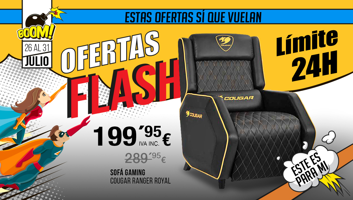 COOLMODcom's tweet photo. ¡Atención gamers! 🎮⚡️ Comenzaron las ofertas flash y te traemos una selección de sillas para tu setup gamer. 💺🔥 ¡No esperes más, solo hasta las 10:00h o fin de existencias!
👉https://t.co/EVrtl5Wubr

#OFERTASFLASH #COOLMOD #Sillagaming #setup #sillongamer #cougargaming https://t.co/JPNP6qsc3P