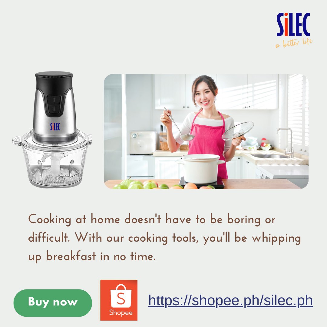With our Food Processor, you can use both spinners at once because 2 is better than 1! Want one? Shop now!!

#silec #philippines #silecabeterlife #smarthome #homeappliances #multipurpose #appliances #easytocook #cooking #timesaver #kitchenappliance #newyark #usa #laspincity