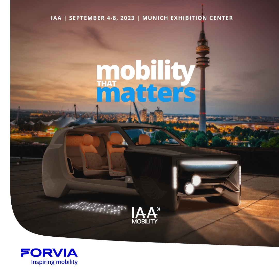 FaureciaDE's tweet photo. Save the Date! Vom 4. bis 8. September sind wir auf der @iaamobility in München! Elektrifizierung, Automatisierung und Digitalisierung des Cockpits. Wir zeigen, was Sie in Zukunft bewegt!  #IAA23 #FORVIA #Faurecia #WeAreFORVIA Mehr erfahren unter: https://t.co/bcdi1jdLfi https://t.co/7R5PJXjW94
