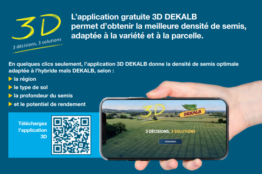 DEKALB_FR's tweet photo. #JeudiAgronomie
iOS &amp; Android 👉plus de jaloux !
📲L'application 3D DEKALB est disponible sur toutes les plateformes

Qu'attendez-vous pour la télécharger et obtenir la meilleure densité de semis, adaptée à la variété et à votre parcelle ? https://t.co/QjUCPnDM0P