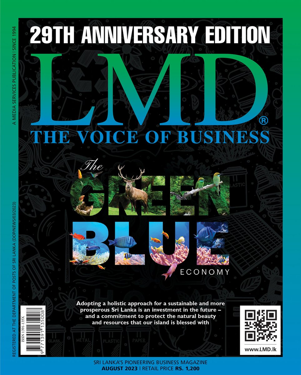 LMD_media's tweet image. SNEAK PEEK: Embracing a green-blue economy
Our 29th anniversary edition brings you the insights of a holistic approach for a sustainable and more prosperous Sri Lanka.
#LMD #MediaServices #bluegreen #bluegreeneconomy #sustainability #CoverReveal #bluebonds #greenbonds #SriLanka