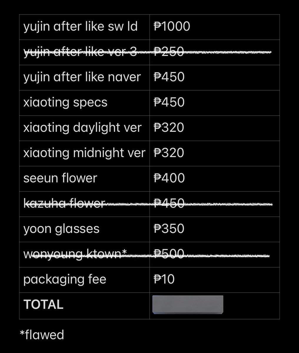 afterlikeluv's tweet photo. update can claim small sets nalang po, minimum of 3 pcs! available below

t. wts lfb ph ive yujin kep1er xiaoting specs stayc seeun flower yoon glasses https://t.co/z1TrP6rXVr