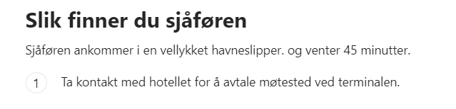 Har bestilt taxi. Er forvirra