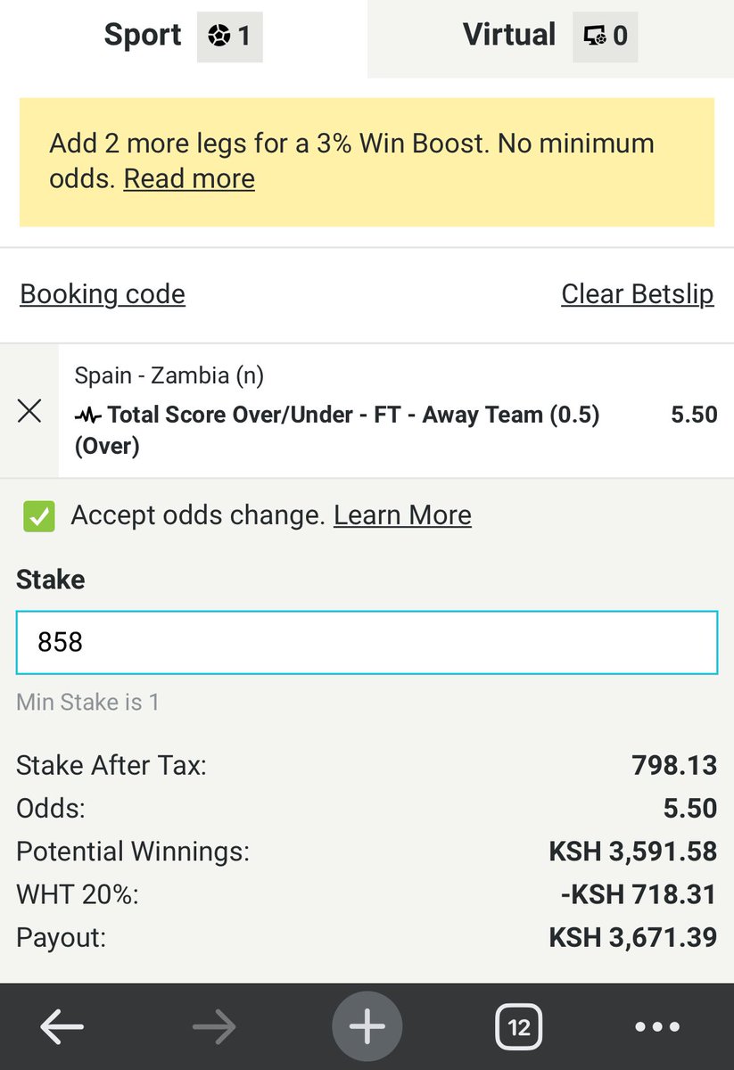 Livebet 🚀
Risky but possible 
GG ✅ or Zambia 🇿🇲 over 0.5 
5 odds 
#womenworldcup #MaandamanoWednesdayToFriday