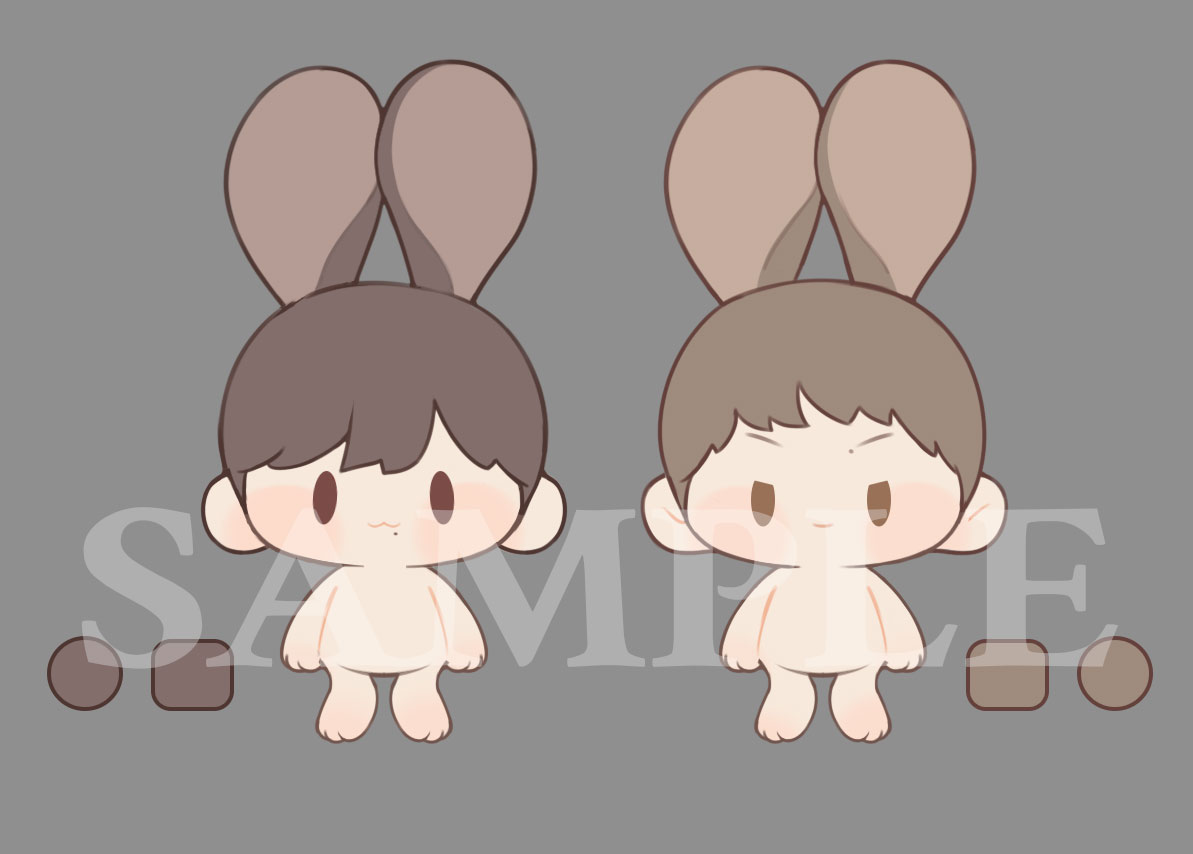 兔子还在制作中，第一个版本的设计稿打样出来的效果并没有达到预期效果又改了设计图希望这次可以打样成功！