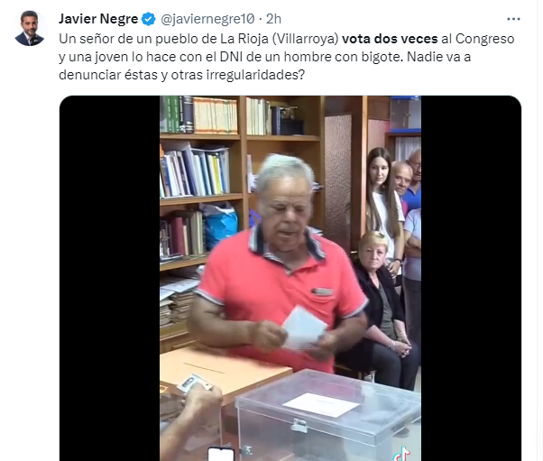 remerikos's tweet photo. JAVIER NEGRE HACIENDO EL RIDÍCULO...OTRA VEZ

VILLARROYA, LA RIOJA

Votos válidos 4....todos al PP

#Pucherazo23J https://t.co/A0sEfzWeit