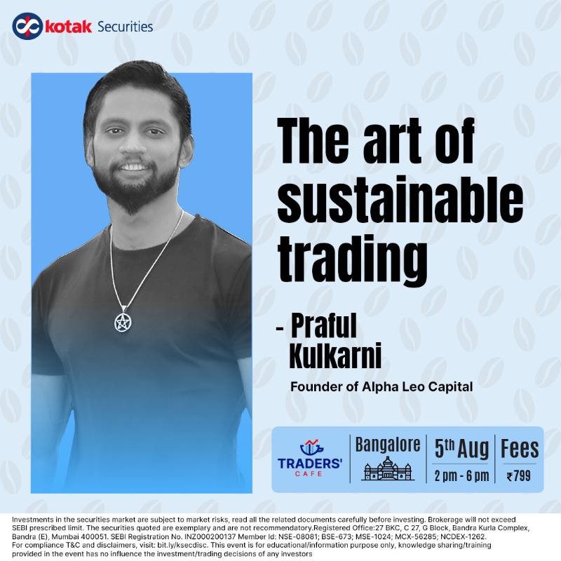 kotakneo's tweet photo. Machas, secure yourself a seat at Trader’s Cafe to level up your knowledge about Options Trading😎

Register now!

Disclaimer: https://t.co/mM1sKSDjB8

#KotakSecurities #KotakTradersCafe #TradersCafe #Event #Trading #OptionTrading