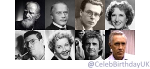 July 26

Today is the anniversary of the birth of
George Bernard Shaw (1856)
Carl Jung (1875)
Aldous Huxley (1894)
Gracie Allen (1895)
Paul Gallico (1897)
Vivian Vance (1909)
Blake Edwards (1922)
Jason Robards (1922)

1/2 https://t.co/zOPHunnkNP